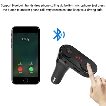 JINSERTA TF Audio Bezdrôtový FM Modulátor Bluetooth do Auta C8 AUX Hands-Free Hudobný Mini MP3 Prehrávač Auto Styling