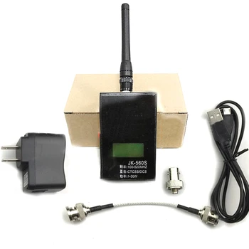 JK560S Walkie-talkie Frequency Counter Detektor Čitateľa 1-30w 100-520mhz CTCSS/DCS Meter na Meranie Výkonu Prenos Konektor