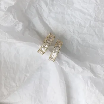 JM Nový Príchod Trendy Drahokamu Kolo Otvorenie Nastaviteľná Veľkosť Prstene pre Ženy Módne Šperky Crystal Fashion Oorbellen