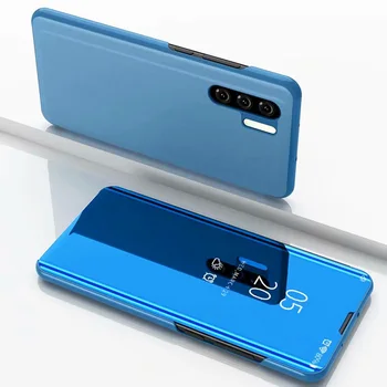 JONSNOW Smart Mirror Flip puzdro pre Huawei P30 Pro P20 Pro P9 P10 Plus Kožený Kryt na Huawei Mate 9 Mate 10 Mate 20 Pro Prípadoch
