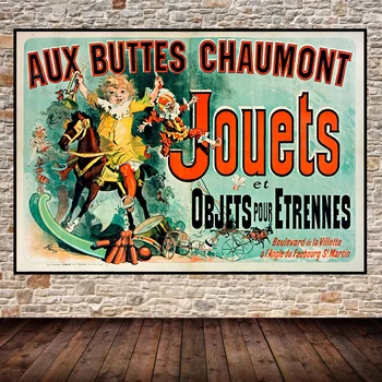 JOUETS -Aux Buttes Chaumont TV Show'AS VIDIEŤ NA PRIATEĽMI'Vintage Wall Art Decor Reklama Hodváb Tlač Plagátu Domova Darček