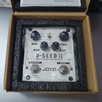 JOYO D-SEED-II Gitarové Efekty Pedál Poschodí Multi Looper Dual Channel Digital Delay Pedál Pre Elektrickú Gitaru Príslušenstvo Diely