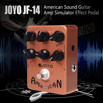 JOYO JF-14 Americký Zvuk Reproduktora Simulátor Elektrická Gitara Jednom Bloku Gitarové Efekty Pedál s voľným Pedál Konektor