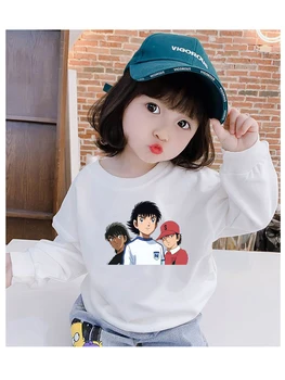 JP Anime Kapitán Tsubasa, Mikiny Kostým Batoľa Teens Dlhý Rukáv T-shirt Deti oblečenie bežné topy Chlapci A Dievčatá Hoodies