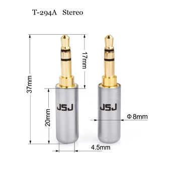 JSJ 2ks/veľa 3,5 MM Stereo Konektor Samec Samica Konektor 3 Pól 4 Tyč s mic pre opravy iphone slúchadlá