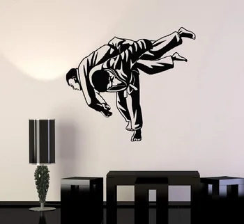 Judo, zápas proti bojové umenie športy samolepiek na stenu, mládežníckej ubytovni spálne dekorácie, tapety nástenná maľba YD11