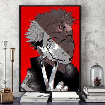 Jujutsu Kaisen Sukuna anime plátno maľba dekorácií na stenu umenie fotografie spálňa štúdia domov obývacia izba dekorácie vytlačí plagát
