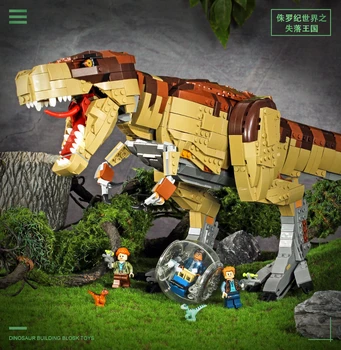 Jurský Park Svete filmu Rex Fosílie Dinosaurov Lepinblocks Kompatibilný S 76936 21320 stavebné bloky, hračky pre Chlapca, Darčeky