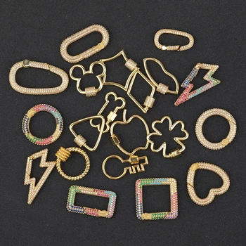 Juya DIY Gotický Šperky Výrobu Súčiastok Ručné Karabína Skrutku Lock Spona Príslušenstvo Pre Prívesok Šperky Robiť