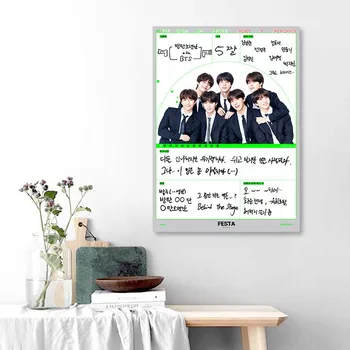 Južná kórejský Pop Idol Skupiny Bangtan Chlapci Plagát BTS Samostatne Úvod Wall Art Plátno, Maľovanie, Spálne, Obývacej Miestnosti Dekorácie