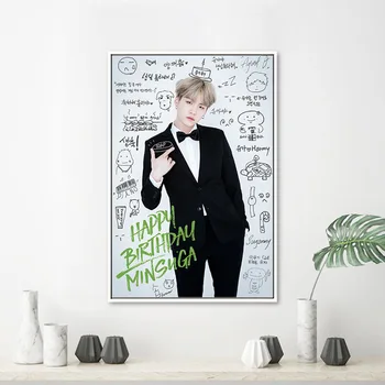 Južná kórejský Pop Idol Skupiny Bangtan Chlapci Plagát BTS Samostatne Úvod Wall Art Plátno, Maľovanie, Spálne, Obývacej Miestnosti Dekorácie