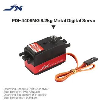 JX PDI-4409MG Časti Metal Gear Digitálne Servo 4.8-6V 9.2 kg Veľký krútiaci Moment 0.11 sek/60' s Hliníkovým Prípade 1/8 RC Model Auta, ahoj