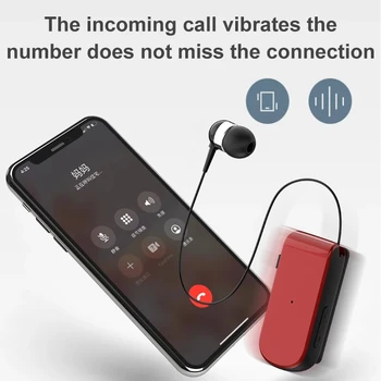 K50 Prenosné Business Wireless Pôvodná Bluetooth Slúchadlá In-Ear Hovory Pripomenúť Vibrácií Nosenie Klip Zdvíhateľnej Slúchadlá