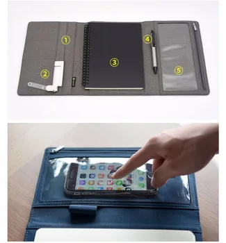 KACO ALIO Podniky Držiak na Notebook Nastaviť A5 Notebook Portable Multi-Funkčný Úložný Vak Pre Cestovanie, stretávanie sa S 1Pcs Gélové Pero
