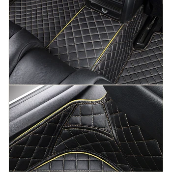 KADULEE Vlastné auto podlahové rohože pre Jaguar XF XE I-TEMPO XJ XK XJL XJ6 XJ6L F-TEMPO F-TYP značky pevné mäkké auto príslušenstvo nohy podložky
