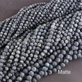 Kameň Korálky Väčšinu Veľkoobchodné Dodávky Zemného Black Flash Semi Precious Stone Dištančné 4 6 8 10 12 mm Korálky pre Šperky DIY Tvorby