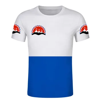 Kamčatka Kraj muž tričko zadarmo vlastné meno počet ruskej Koryak Okrug t shirt vlajka Rossiya Autonómne oblečenie