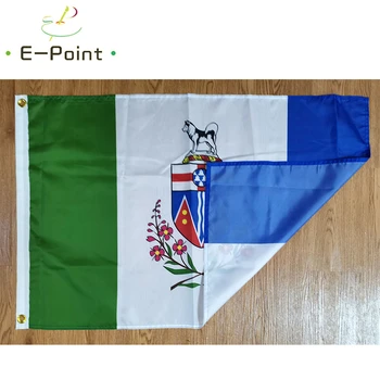 Kanada Yukon Území Vlajka 2ft*3 ft (60*90 cm) 3 ft*5 ft (90*150 cm) Veľkosť Vianočné Dekorácie pre Domov Vlajky, Zástavy