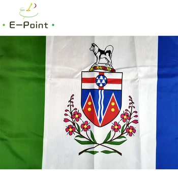 Kanada Yukon Území Vlajka 2ft*3 ft (60*90 cm) 3 ft*5 ft (90*150 cm) Veľkosť Vianočné Dekorácie pre Domov Vlajky, Zástavy