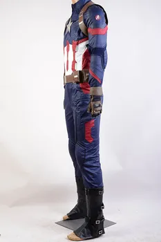 Kapitán: Občianska Vojna Steve Rogers Cosplay Kostým Halloween Karneval Pre Dospelých Mužov Jednotné