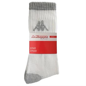KAPPA calcetines tenis pack de 3 pares sk farba blanco negro y gris