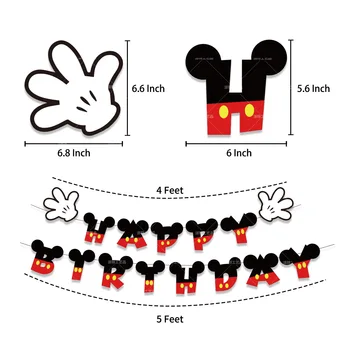 Karikatúra Disney Mickey Mouse Balón Dieťa Narodeniny, Party Dekorácie Deti Hračky Jednorazové Strana Dodávky