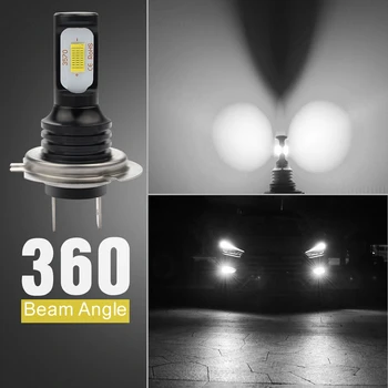 Katur 2ks 72W H7 LED Žiarovka Super Svetlé Auto Hmlové Svetlá 12V 6500K Biela Jazdy Deň Beží Lampa Auto Led H7 Silný Žiarovka