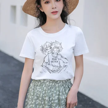 Kawaii Cartoon T Shirt Ženy Harajuku Zlo Streetwear Akademickej obce Anime T-shirt Zlo Vtipné Tričko Hentai Himiko no toga Top Ženy