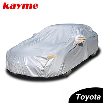 Kayme hliníkový Vodotesný auto kryty super ochranu pred slnkom prach, Dážď auto pokrytie celej univerzálny auto suv ochranných pre Toyota