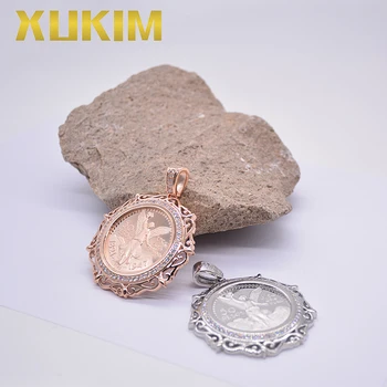 KCP03 Xukim Šperky Mexickej 50 Pesos Mince Rámu Prívesok Vlastné Mince Prívesok