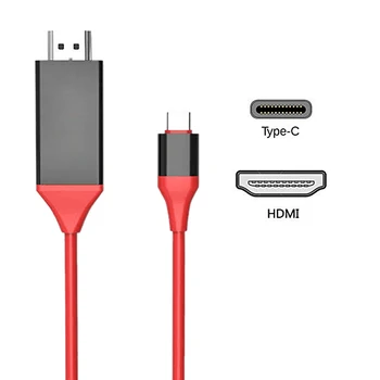 Kebidu 4k USB 3.1 až kompatibilný s HDMI USB-Typ C C HDTV Kábel Prevodník USB-C, Kábel pre Galaxy S8 pre Huawei Mate 10 Pro P20