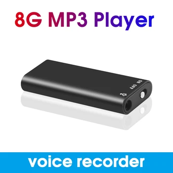Kebidumei 2019 Nové najľahší hmotnosti a najmenší 3 v 1 Mini 8GB 8G Digitálny Audio Hlasový Záznamník +Mp3