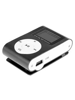 Kebidumei Mini USB Klip Digitálny MP3 Prehrávač s LCD displej Podpora 32GB Micro SD TF Karty, FM rádio
