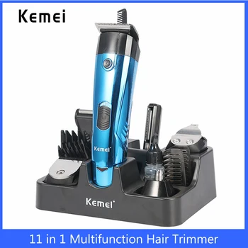 Kemei hair clipper 11 v 1 Multifunkčný zastrihávač chĺpkov profesionálny elektrický sušič na rezanie tendeuse a cheveux