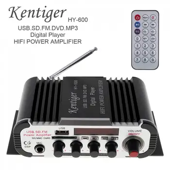 Kentiger HY-600 2 HI-FI Car Audio Zosilňovač, FM Rádio, USB, MP3 Stereo Digitálny Prehrávač, Podpora U disku, SD / MMC karty