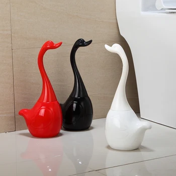 Keramické Plastové Swan Wc Kefa Držiteľ Tvorivé Kúpeľňa Zábavné Upratovanie Domácností Nástroj Štetec Na Čistenie