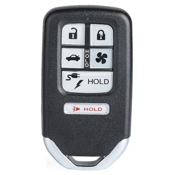 Keyecu Diaľkové Auto príveskom, 6 Tlačidiel, 433.92 Mhz ID47 Čip pre Honda Jasnosť 2018, FCC ID: KR5V2X, IC: 7812D-V2X, S/N: A2C98676600