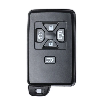 Keyecu pre Toyota Náhradnej Smart Karty Diaľkové Kľúča Vozidla púzdro Kryt 2/3/4/5 Tlačidlá s Uncut Kotúča (Iba Shell)