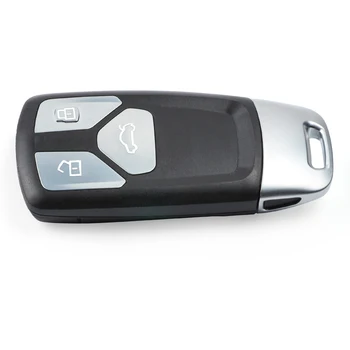 Keyecu Smart Remote Tlačidlo púzdro Fob 3 Tlačidlo pre Audi TT A4 A5 S4 S5 Q7 SQ7 Až 2017