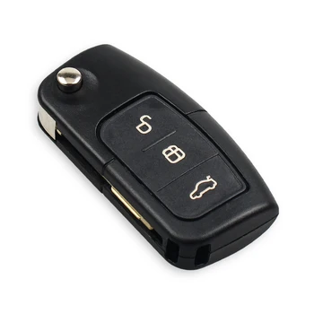 KEYYOU 3 Tlačidlo Diaľkového kľúč FO21 Čepeľ Pre Ford Fusion Mondeo Focus Fiesta Galaxy Transpondér Čip 4D60/4D63 433Mhz Pôvodného Kľúča