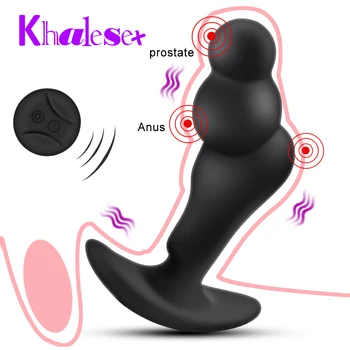Khalesex Análny Sex hračky Bezdrôtové Diaľkové Hlásenie Prostaty Masér Mužov Análny Konektor Samec Masturbator pre Človeka Riti G-Spot Vibrátor