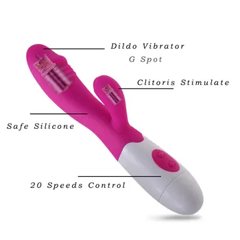 Khalesex Flexibilné Silikónové G Mieste Pošvy Dildo Vibrátor Dual Motorových Multi Mode Dospelých, Sexuálne Hračky pre Ženy Klitorisu Masáž, Sex Shop