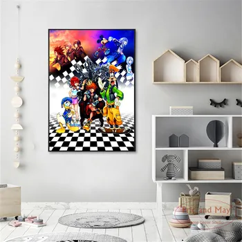 Kingdom Hearts Video Hry Remix Plagáty A Tlačí Na Steny Umelecké Plátno Na Maľovanie Pre Obývacia Izba Dekorácie Domova Bez Rámu