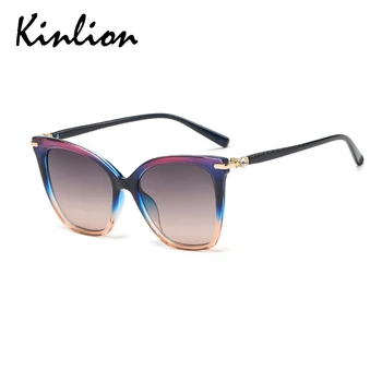 Kinlion Retro Cat Eye Nadrozmerné Okuliare Ženy, Luxusné Plastové Veľký Rám Dámy Cateye Slnečné Okuliare Feminino Oculos Gafas De Sol