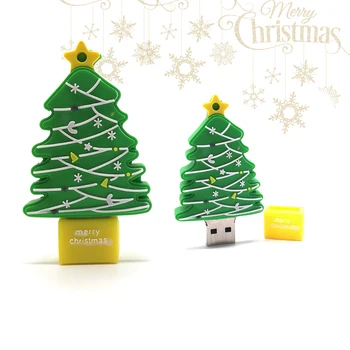 Kl ' úč Vianočný strom/snehuliak/Santa Claus usb flash disk 4 GB 8 GB 16 GB 32 GB, 64 G Vianočné jeleň memory stick pero disk usb cle