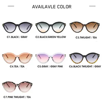 Klasický Retro Cat Eye slnečné Okuliare Ženy Plastové Módnej Značky Dizajnér Slnečné Okuliare Gradient Ženské Okuliare Oculos Feminino UV400