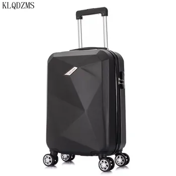 KLQDZMS 20/24 inch cestovný kufor Koľajových nastaví Batožiny Spinner vozík vec Žena Kozmetická taška príručná batožina na kolesách