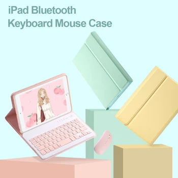 Klávesnica pre ipad Mini 4 5 Prípade Myš Bluetooth puzdro pre Apple iPad mini 1 2 3 Tablet Krásne Kožené, Silikónové Krytie