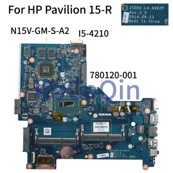 KoCoQin Notebook základná doska Pre HP Pavilion 15-R 250 G3 Core I5-4210U Doske ZS050 LA-A992P 780120-001 780120-501 N15V-GM-S-A2