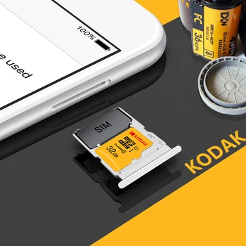 Kodak Vysokej Rýchlosti 16GB 32GB 64GB 128 GB TF / Micro SD kartu, cartao memoria de class10 U1 Pamäťovej Karty Flash mecard Micro sd kart